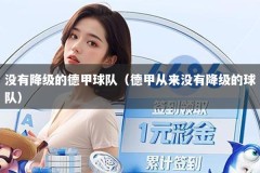 没有降级的德甲球队（德甲从来没有降级的球队）